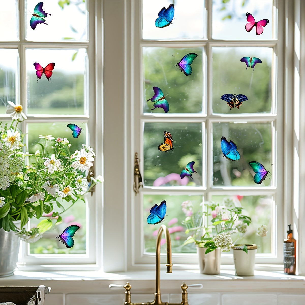 Transform your space with these elegant 1PC Butterfly DIY Glass Stickers. Made of PVC, these peel and stick decals are ideal for glass, windows, bedroom, nursery, and home decor. Add a touch of sophistication with their beautiful animal print design.