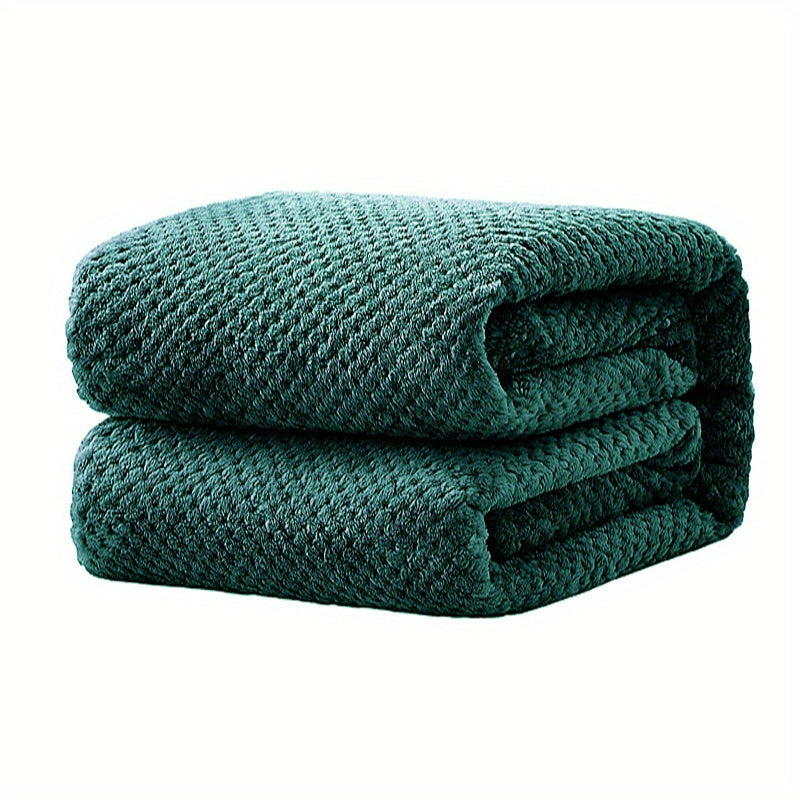 Soft and Cozy Solid Color Blanket perfect for a Comfortable Nap, Relaxing on the Couch, Keeping Warm on the Sofa, Office, Bed, Camping, or Traveling