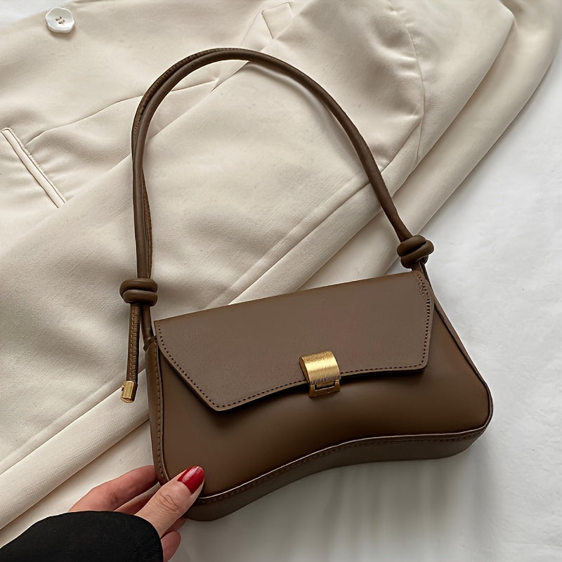 Stylish vintage chocolate brown flap bag, ideal for women and teens for office, college, travel, and daily use.