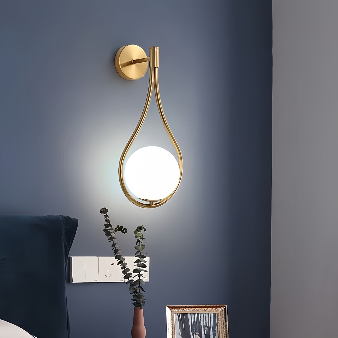 Light Luxury Nordic wall light for living room and bedroom decor, with simple, creative design.