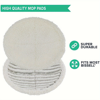 Set of 4 Soft Pads and 4 Scrubbing Pads designed for use with Bis-Sell Spinwave models 2124, 2039A, 2307, 23157, 20391, 20399 - Perfect for Hard Floor Mopping