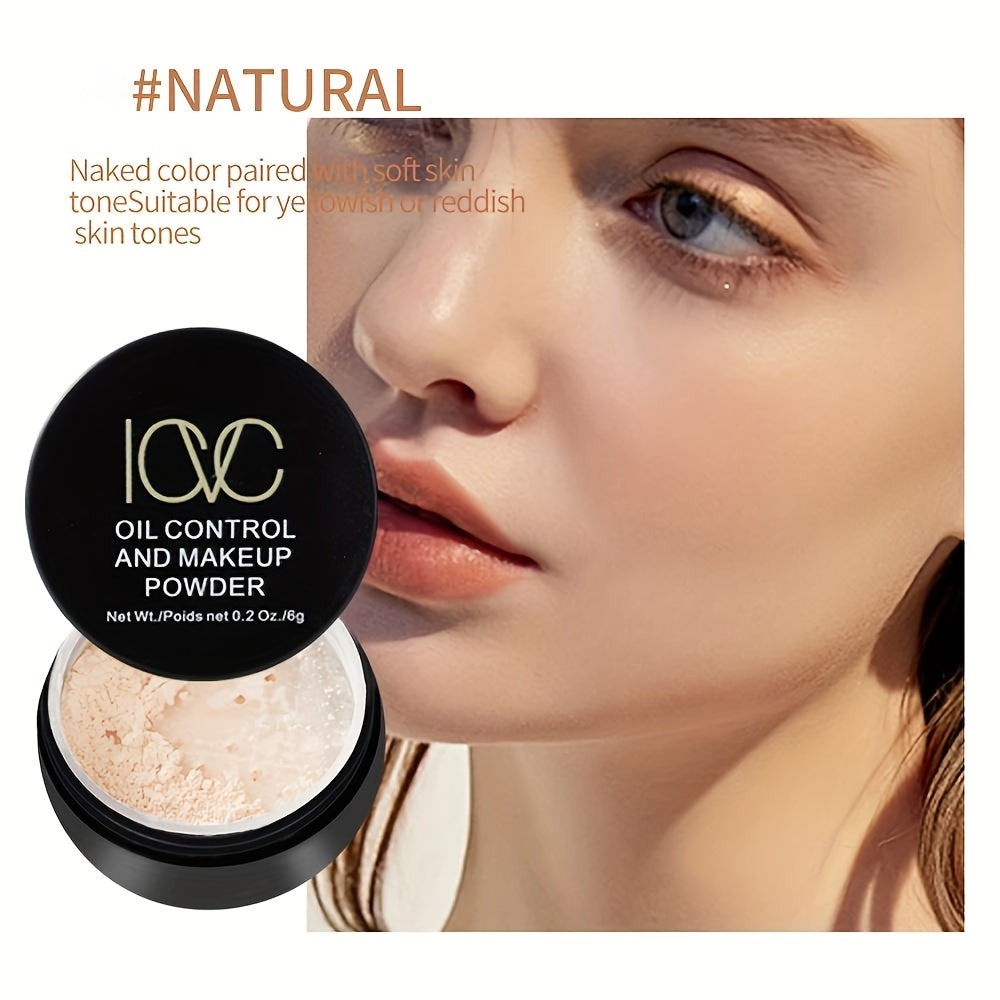 Setting powder with oil control, sweat resistance, pore-blurring, and brightening properties, containing plant-derived squalane for all-day makeup longevity.