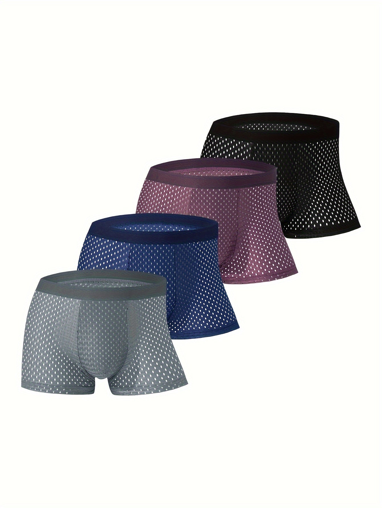 Men's breathable mesh boxer briefs, 4pcs.