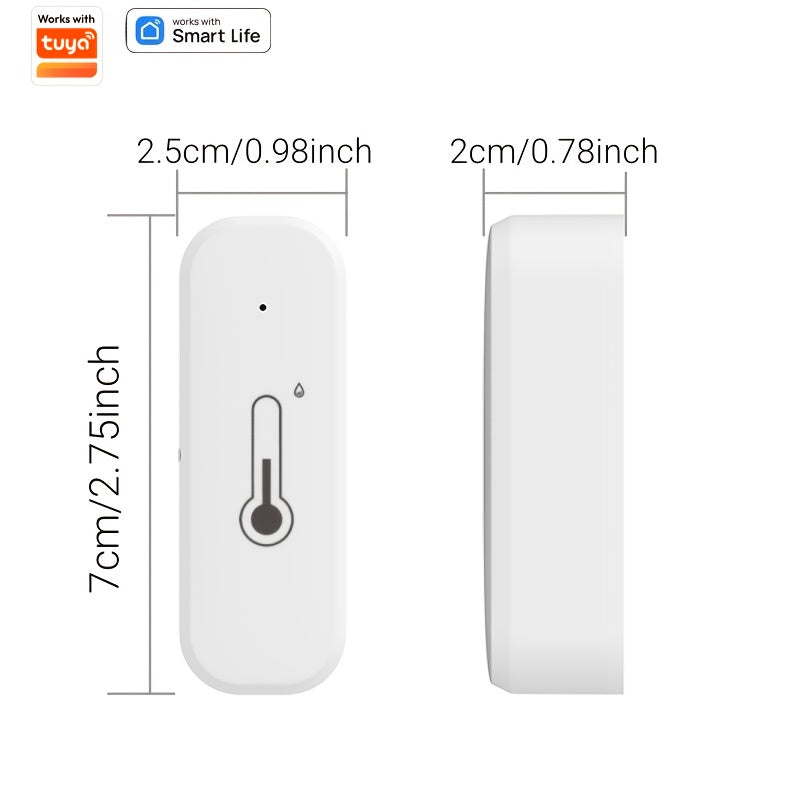 Ambient Tracker: Smart sensor for temperature & humidity, with easy installation, Wi-Fi connectivity, voice control, and high precision for home comfort.