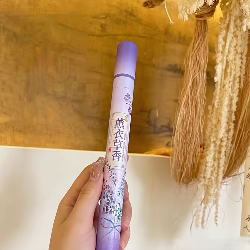 40 pieces of floral-scented incense sticks (20g each) in Osmanthus, Lavender, and Rose scents for air purification, odor elimination, and a luxurious home fragrance experience for women.