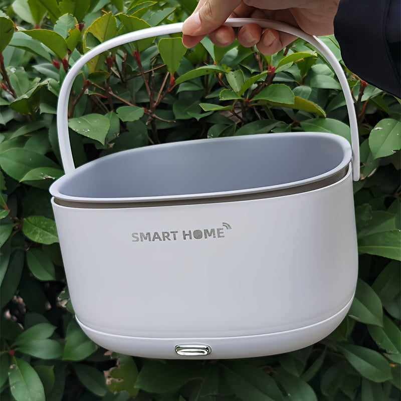 The Smart Home Automatic Fruit and Vegetable Washer is a portable, multifunctional cleaning machine designed to preserve nutrients. This battery-operated device (2 AA batteries not included) is food contact safe, making it ideal for dining and food