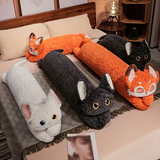 Soft and adorable cat-shaped long pillow is perfect for side sleeping and as a pillow, hand wash only, modern design ideal for all seasons.