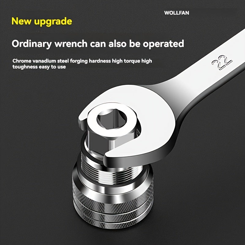 Professional grade adjustable socket wrench for efficient screw and nut removal, suitable for DIY enthusiasts and professionals.