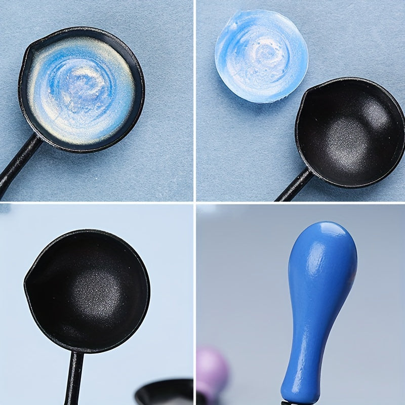 1 piece of Fire Paint Wax Melting Spoon, Non-stick Spoon for Fire Paint, Vintage Fire Paint Seal Wax Heating Tool, Fire Paint Wax Tool that is Easy to Clean