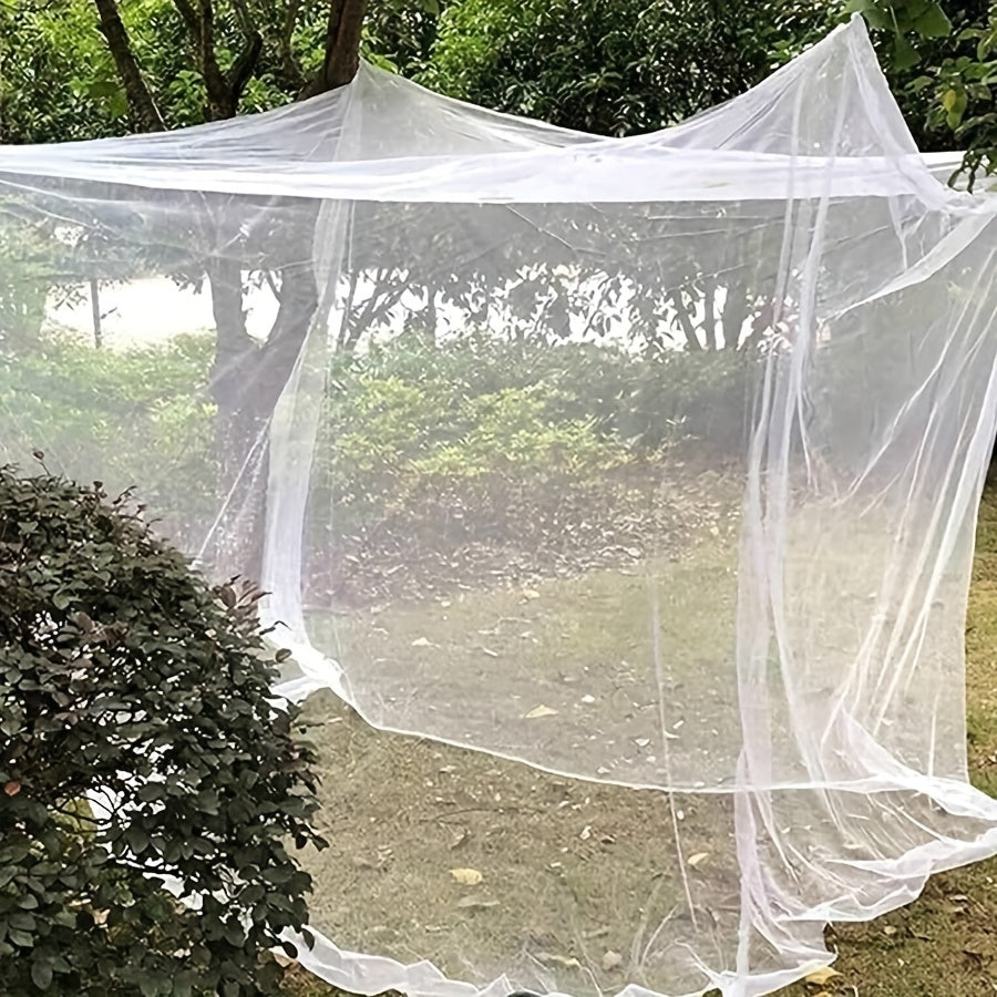 Travel Camping Net Tent 1pc with large space and 15 eye encrypted mesh square mosquito net. Suitable for hammock, camping, bedroom, and yard. Comes in 4 sizes and easy to install.