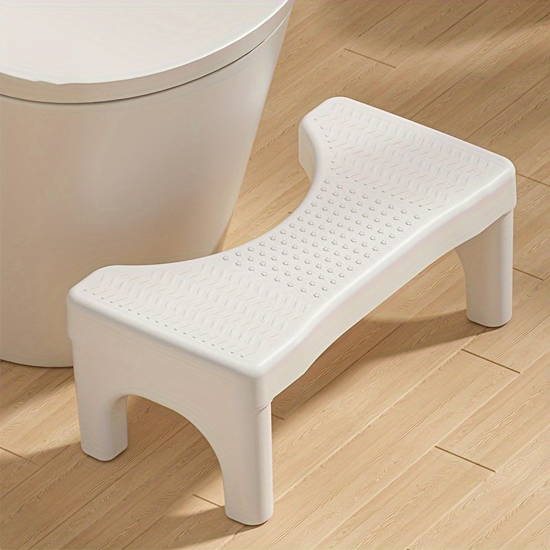 Toilet folding foot stool, anti-slip, portable and easy to clean.