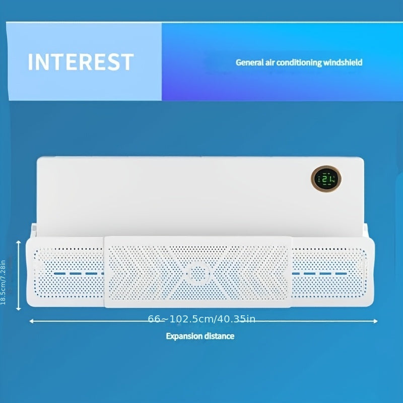 Introducing the 2025 Wind Deflector for Air Conditioners - Innovative No-Drill Side Hanging Design, Made of Durable Plastic to Improve Efficiency and Comfort without requiring Electricity.