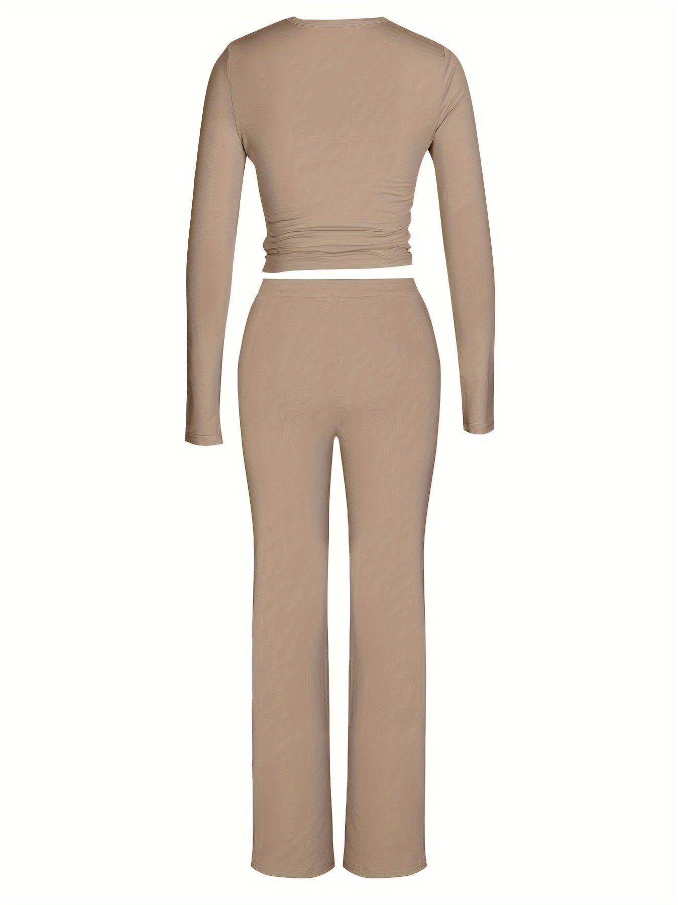 Modal ribbed long sleeve pajama set inspired by the Kardashians. Made of 95% modal and 5% spandex for comfort all year round.