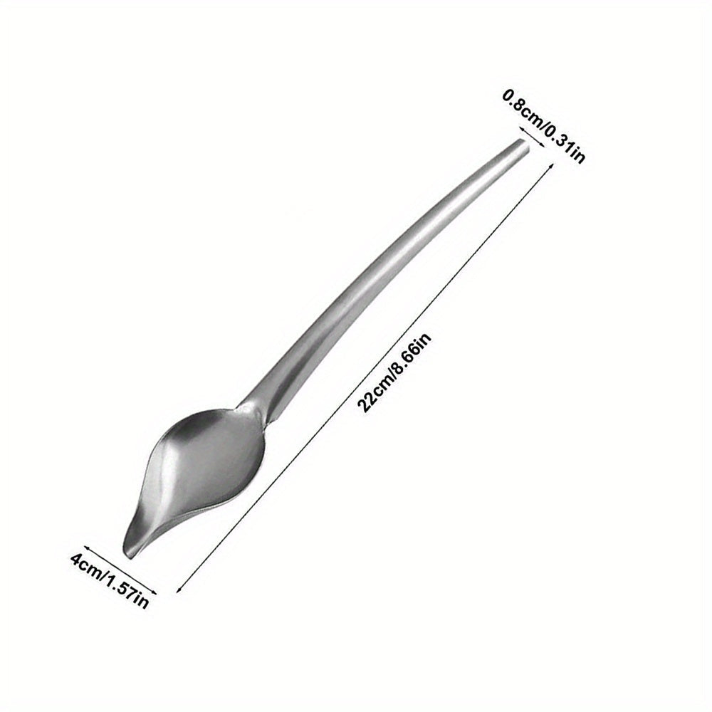 Приготовьте восхитительные угощения и выпечку с помощью этой цельной ложки из нержавеющей стали для подачи шоколада своими руками!