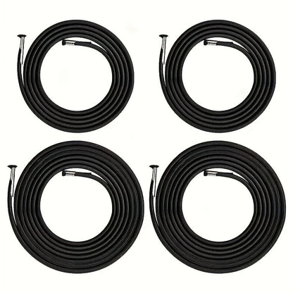 Set of 4 Replacement Bungee Cords for Zero Gravity Chairs - Strong Polyester Elastic Cords for Repairing Lounge Chairs and Beach Chairs, No Power Required, Black