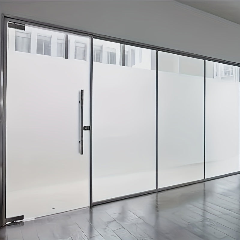 1 Roll Frosted Privacy Window Film: Adhesive, Removable, Energy-Efficient.