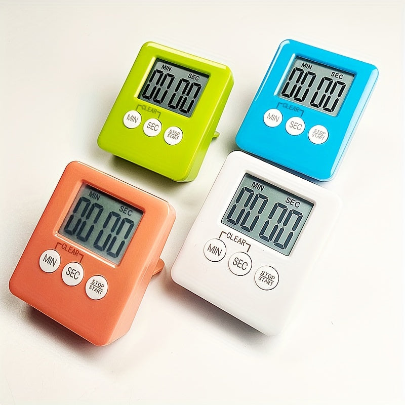 1 piece of the multi-functional Timer, which serves as a student time manager, as well as a kitchen or bedroom timer. It also functions as a reminder clock and alarm clock. This timer promotes time management and self-discipline. It is a useful kitchen