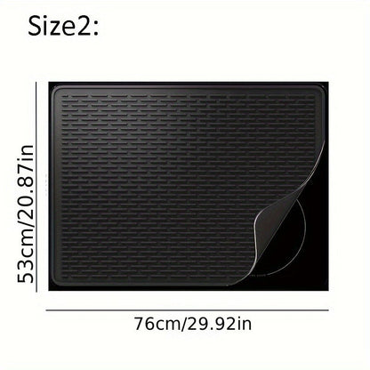 '- Silicone Stove Mat: Protect your stove and countertop with this silicone insulation pad
- Multi-functional: Can also be used as a protective pad, stove top cover, and sub-drainage sink pad
- Kitchen Essentials: A must-have item in every home kitchen