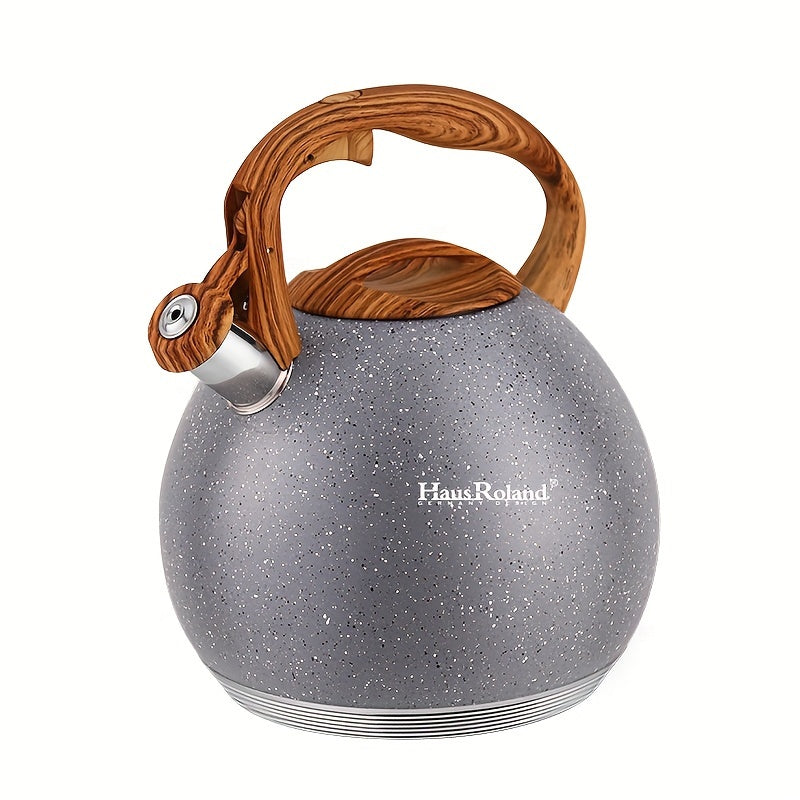 The Hausroland Stainless Steel Tea Kettle is a versatile and efficient kitchen essential. With a capacity of 1.7L or 3L, this kettle requires no electricity, making it perfect for use on open fire gas stoves or induction cookers. Ideal for both kitchen