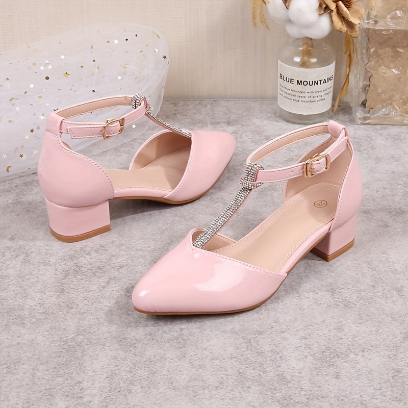 2024 spring princess shoes for young students with stylish high heels