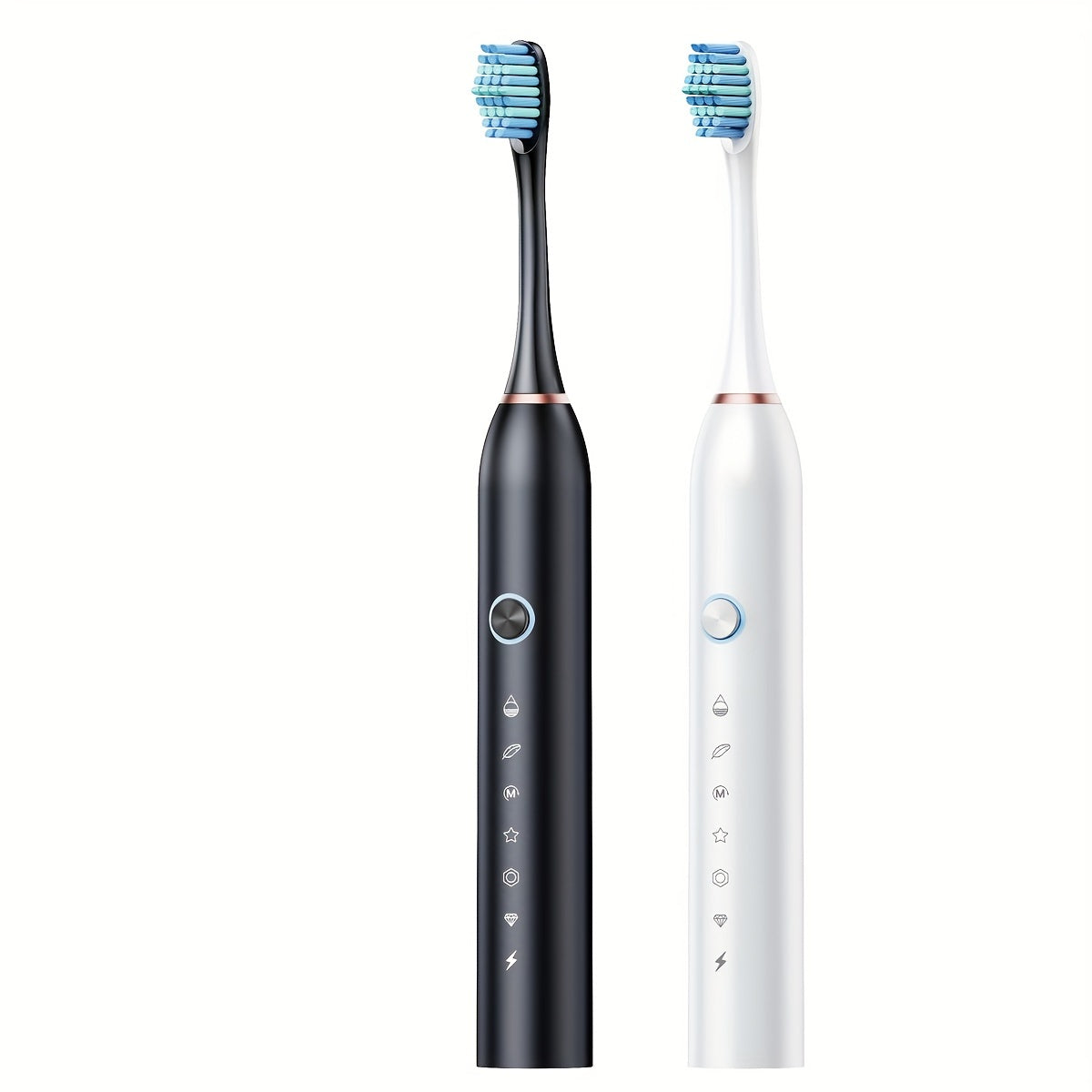 USB rechargeable electric toothbrush for adults with deep clean and soft bristles, suitable for couples, features automatic cleaning and operates at ≤36V.