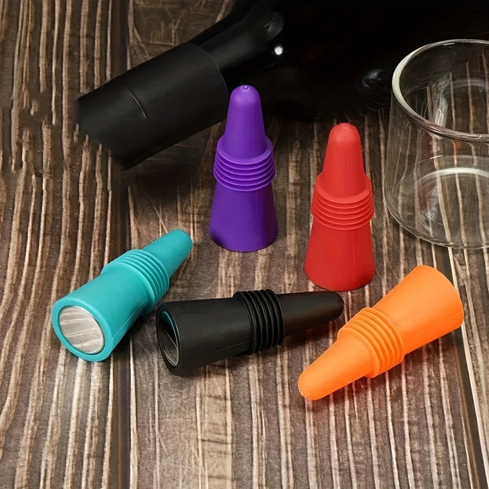 Silicone Bottle Caps Set: 10pcs Reusable Stoppers for Various Beverages – Perfect for Holidays and Special Occasions.