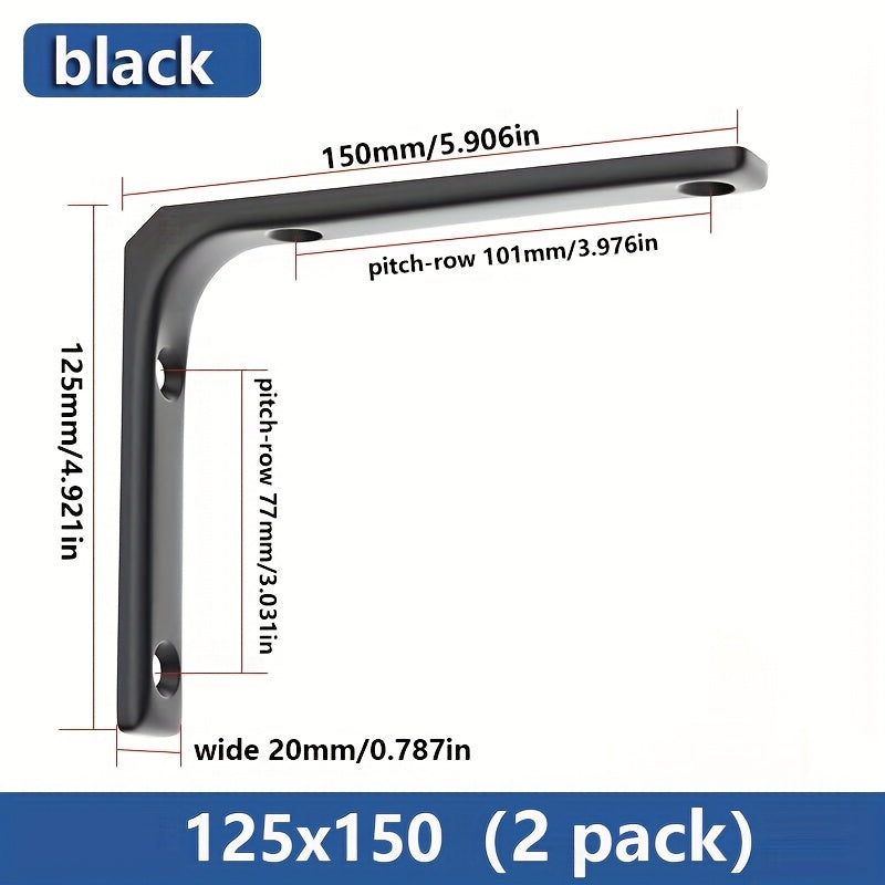 Triangle Bracket Holder Set, Partition Tripod Wall Mount, L-shaped Laminate Shelf Holder, Triangle Support Rack.