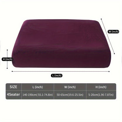 Soft, non-slip velvet sofa slipcover protects furniture and enhances home decor.