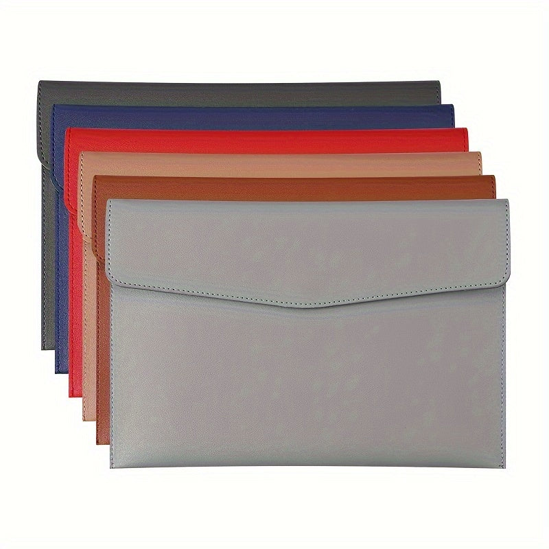 A4 paper file bag for business office storage, waterproof and portable for school or documents.