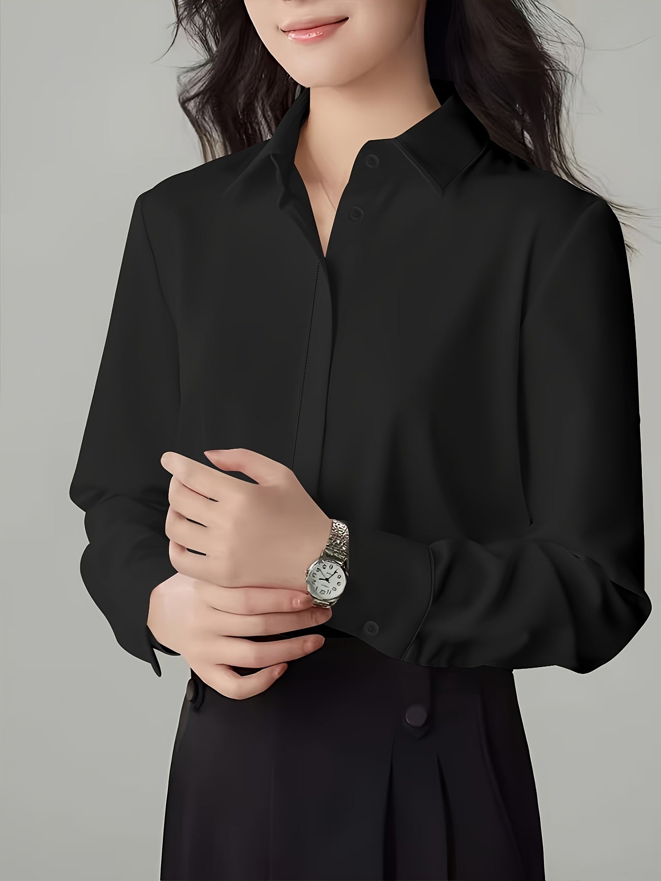 2024 French High-end Professional Women's Long Sleeve Shirt