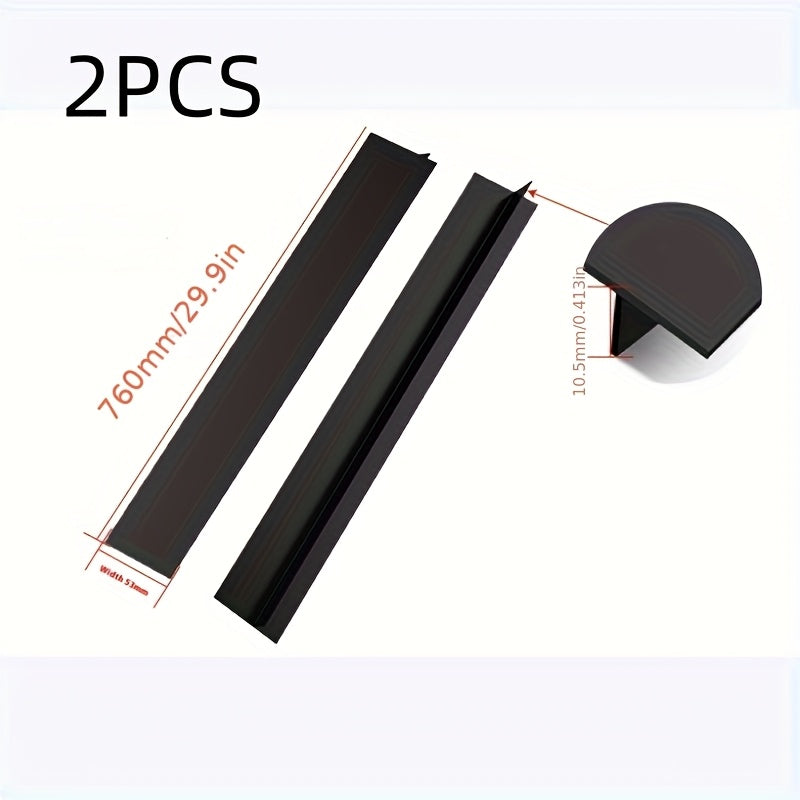 2 pieces of silicone kitchen stove counter gap covers - heat resistant gap filler for stove and counter. Ideal for filling the gap between your stove and counter. Kitchen essentials.