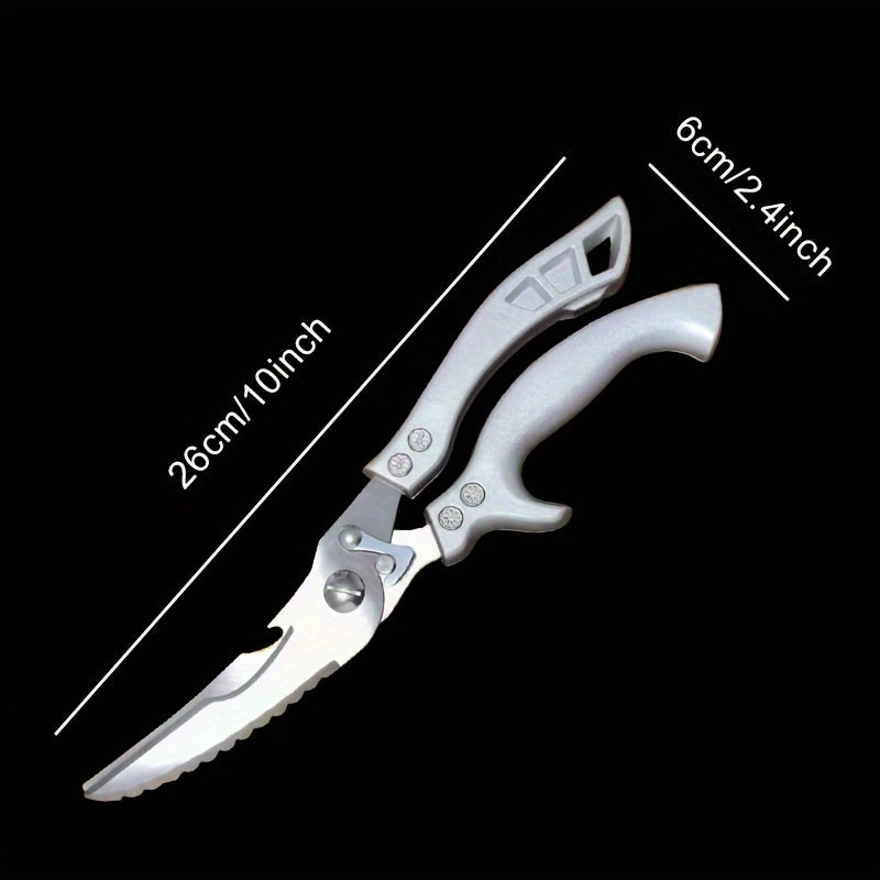 Powerful and versatile, the Home Kitchen Multi-functional Chicken Bone Scissors are strong, durable, and designed for cutting through tough chicken bones with ease. The powerful shear has a strong rebound for efficient cutting, making it perfect for