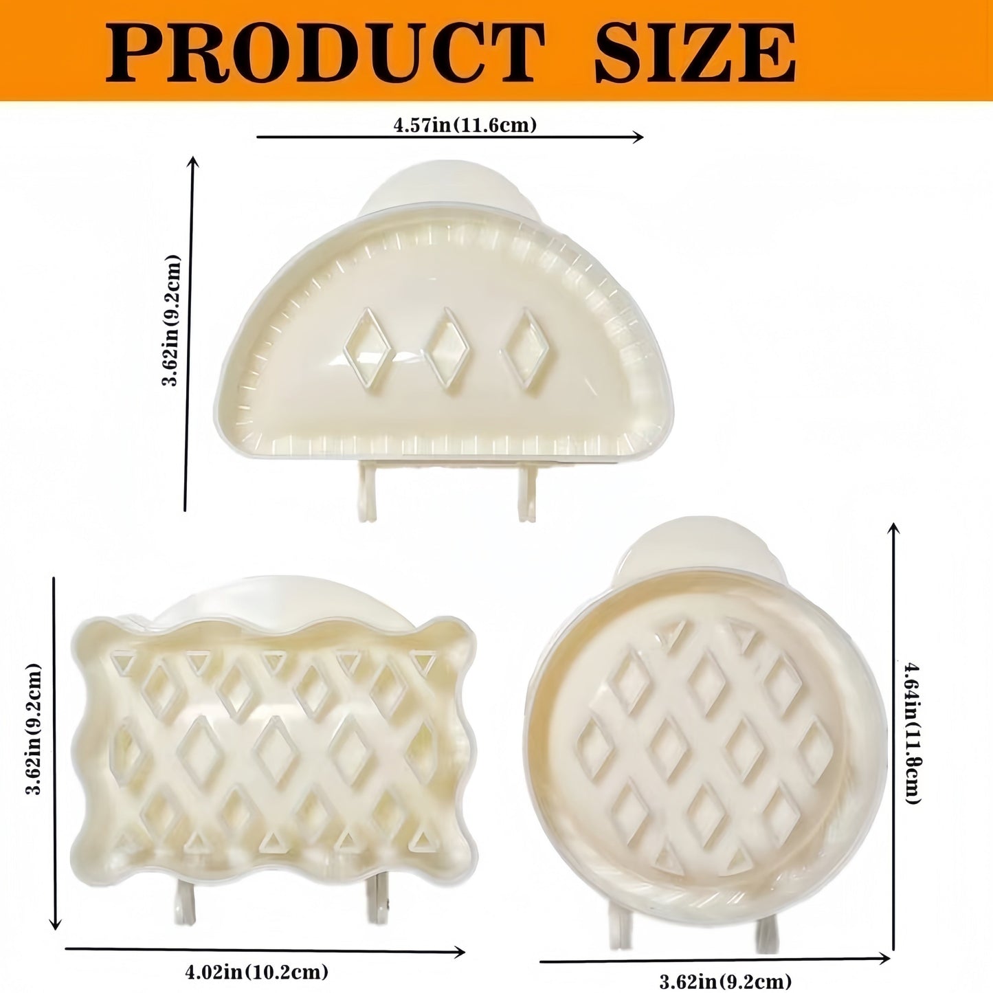 Set of 3 Classic Style Apple Pie Molds for Fall, Great Deal for Cross-border Shoppers