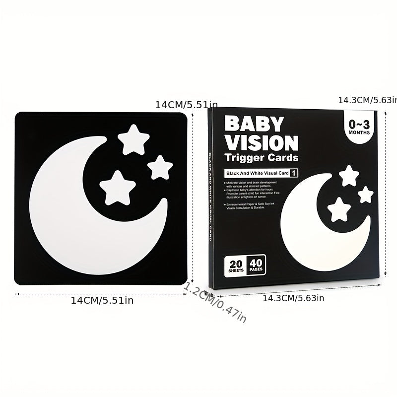 Experience the joy of seeing your children's eyes light up with our black and white flash cards - the ideal toy for early childhood education. Perfect for children aged 0-3, these flash cards make a wonderful gift for Halloween or Christmas.