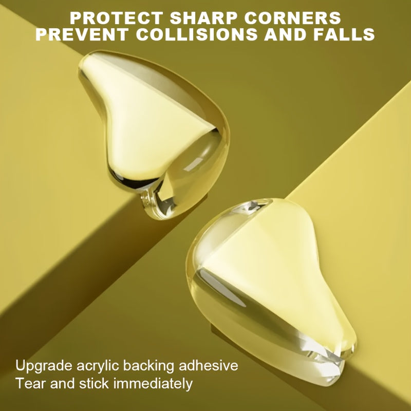 20 pieces of clear corner protectors in both spherical and L-shaped designs for protecting furniture corners - perfect for safeguarding table edges and sharp corners