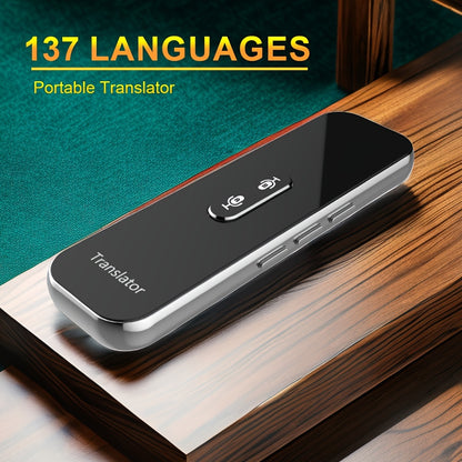 137 Languages Smart Voice Translator for Android/iOS phones, with instant real-time translation and APP display.