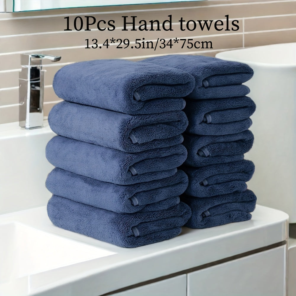 Soft and comfortable microfiber hand towel set with good water absorption, suitable for family, shower, fitness, and sauna. Available in multi-color options.