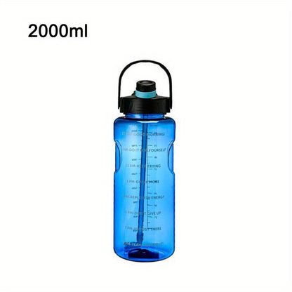 Large clear plastic water bottles for sports and outdoor activities, ideal birthday gifts, available in sizes 50.7oz, 67.6oz, and 101.4oz.