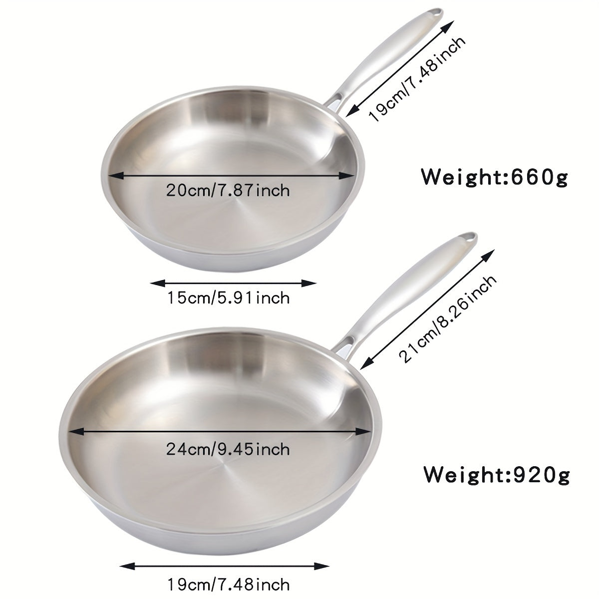 Best Seller: Thickened SUS 304 Stainless Steel Western Style Frying Pan with Three-Layer Composite Steel for Frying Steaks. Family Special Beef and Sheep Steak Plate