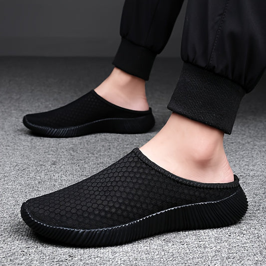 Men's Slip On Woven Slippers for Summer Outdoor Walking