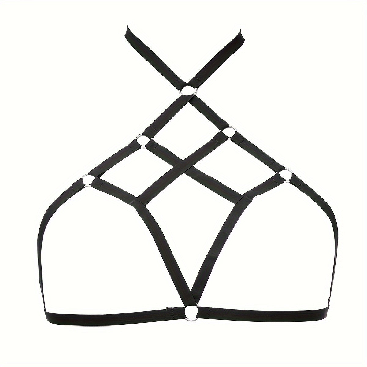 Stylish Hollow Cross Strappy Bra for Nightclub Party