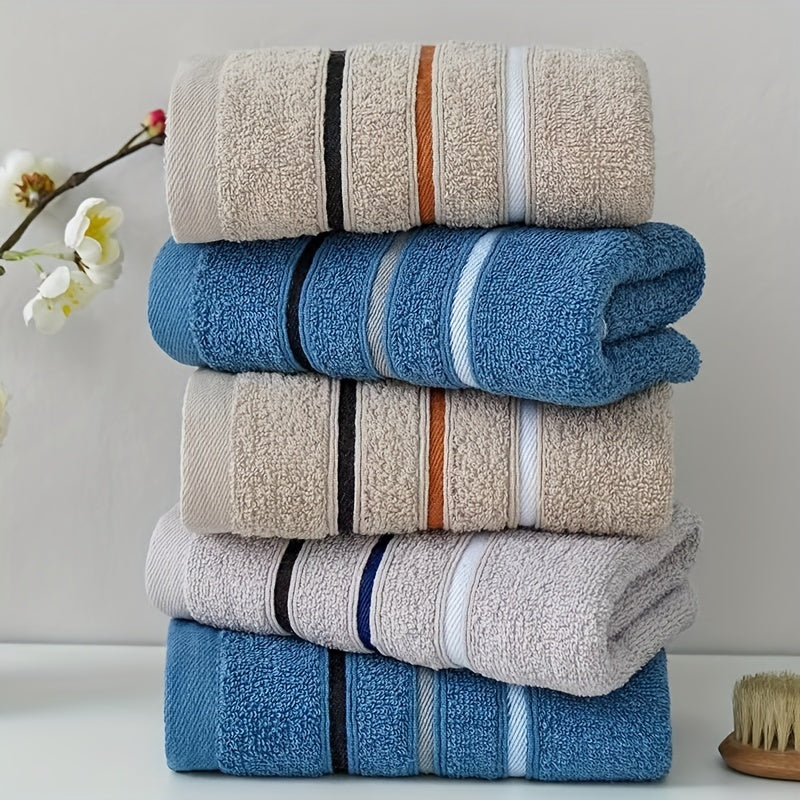 Thick and Soft Cotton Towel Ideal for Daily Household Use, Suitable for Adults and Kids, Perfect for Couples, Great for Face Washing and Absorbing Water, Skin-friendly.