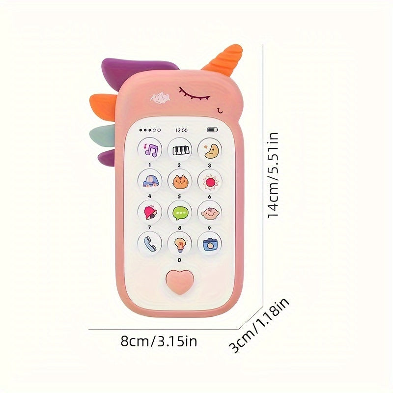 Toy Phone for Kids - Durable and Colorful, Helps with Music and Story Learning - Requires AA Batteries (Not Included)