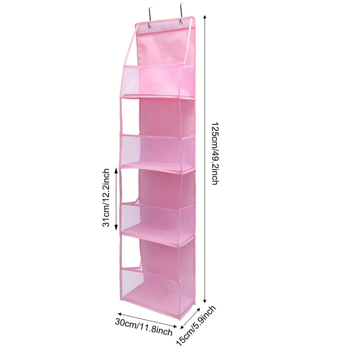 Get organized with this convenient 1-piece over-the-door storage holder for stuffed animals. Featuring 4 large pockets with breathable netting, this holder is perfect for keeping bedrooms tidy and storing toys, shoes, diapers, and more. Makes a great