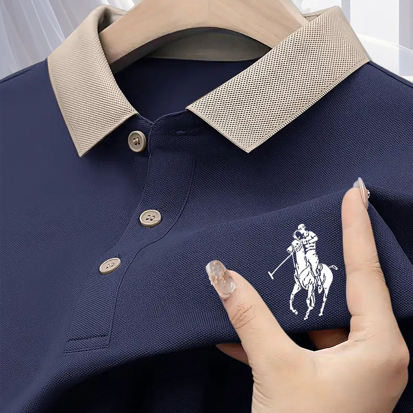 H1506 Stylish and Breathable Business Polo Shirt with Colorful Print