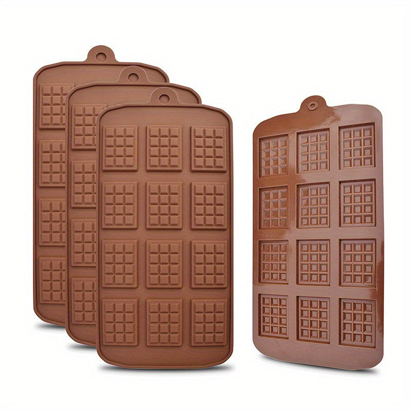 Silicone Chocolate Mould with 12 Grids for Pastry, Candy, and Cookies - Essential Baking Accessory for the Kitchen