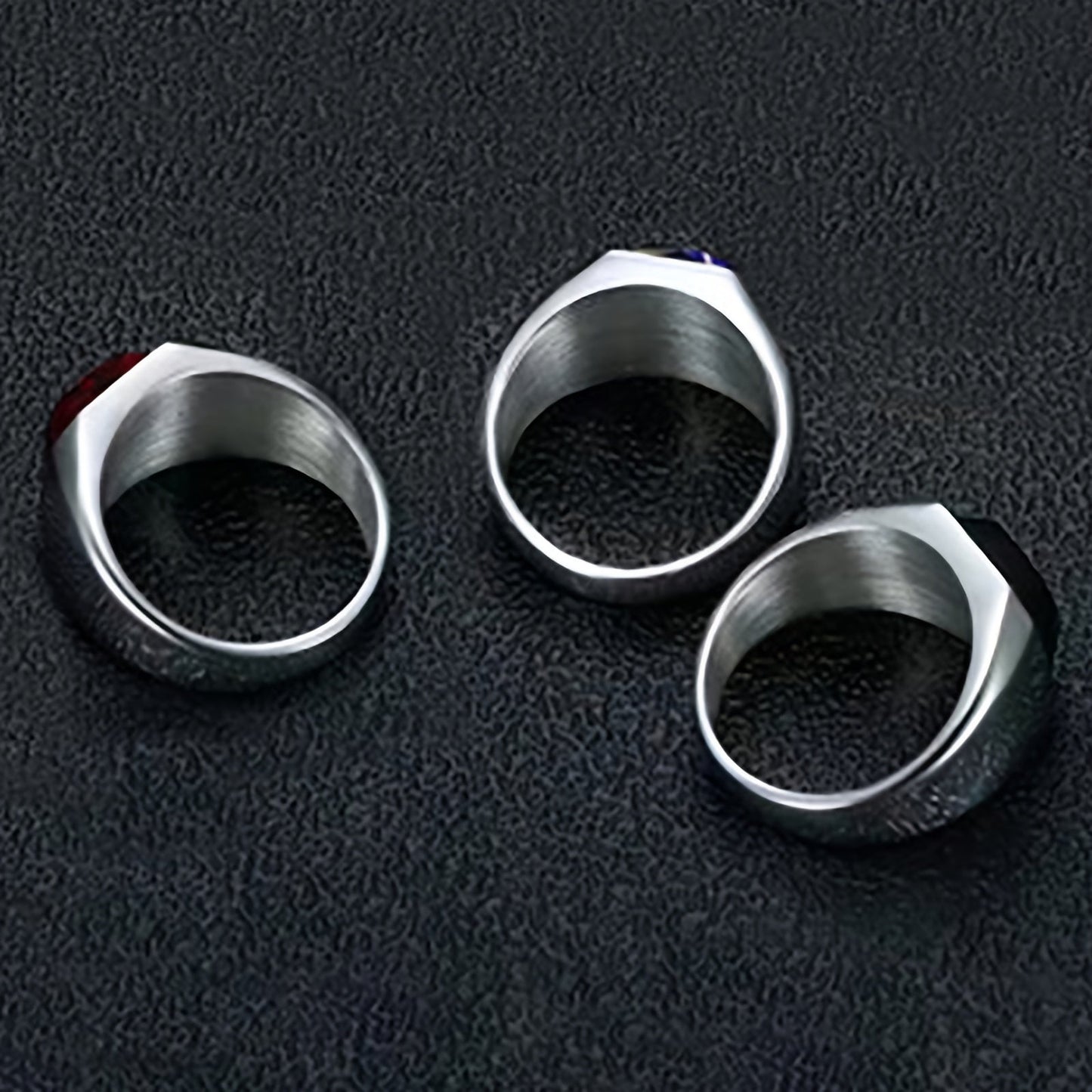 Stylish Stainless Steel Ring with Synthetic Zirconia - May Birthstone for Men and Women. Perfect for Parties, Banquets, or as a Valentine's Day Gift. From our Summer Collection, this Plated Fashion Jewelry adds a touch of elegance to any outfit.