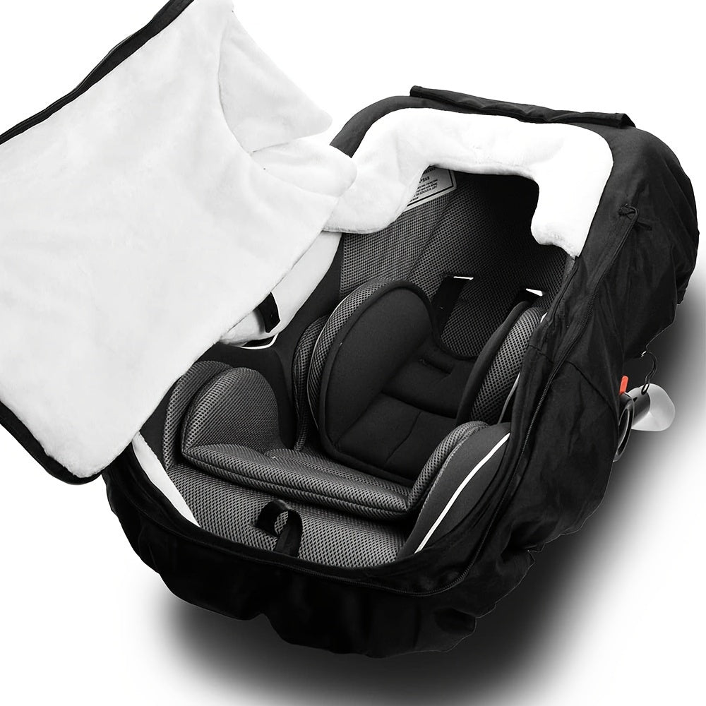 Keep your baby safe and cozy with this stylish and comfortable car seat cover!