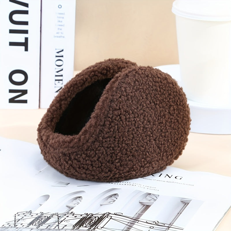 Warm and Cozy Fleece Earmuffs for Men and Women - Stretchable and Hand-Washable Winter Ear Warmers featuring a Knit Design