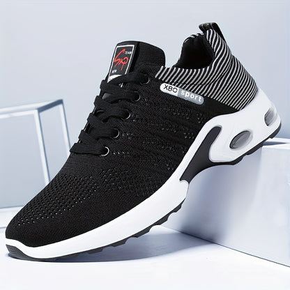 Breathable low top athletic sneakers for men with PVC sole and soft fabric upper/inner/insole, ideal for spring/fall season.